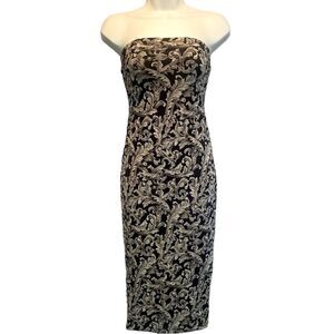 Y2K DNA Couture Pencil Skirt Convertible Bodycon Dress Corporate Goth